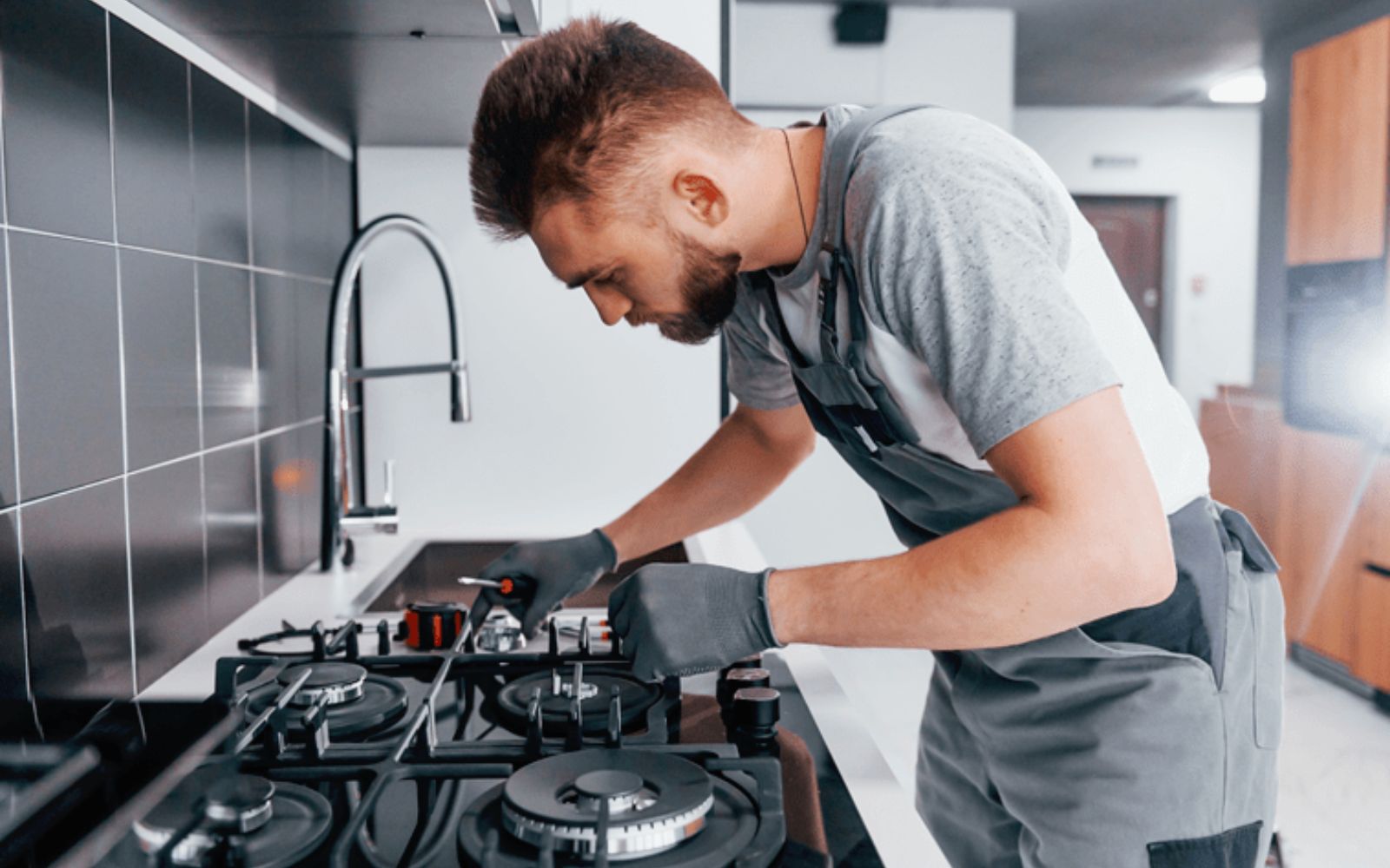 Professional stove repair